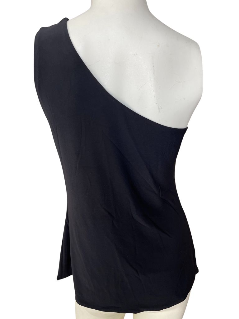 White House Black Market Black One Shoulder Blouse