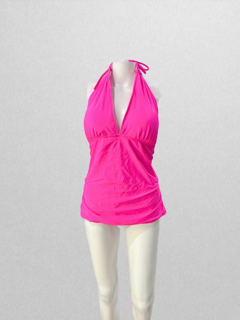 Yonique Hot Pink Tankini Swim Top – Recycled Threads