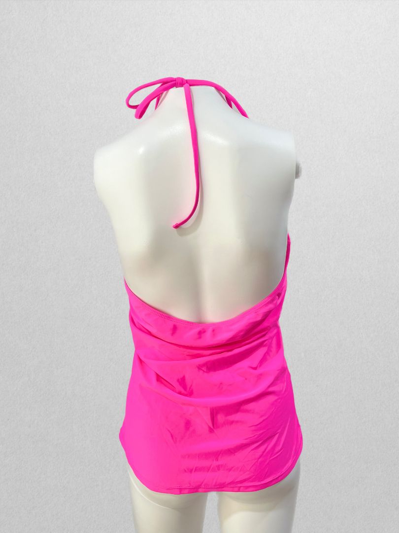 Yonique Hot Pink Tankini Swim Top