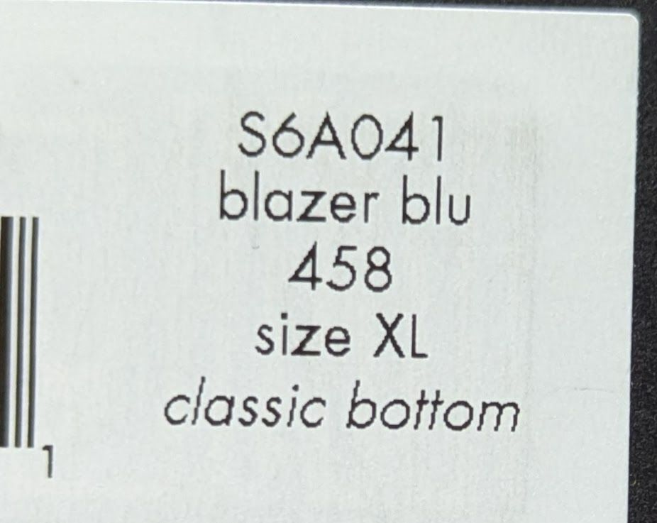 Kate Spade Blue Blazer Bandeau Bikini Swimsuit Set
