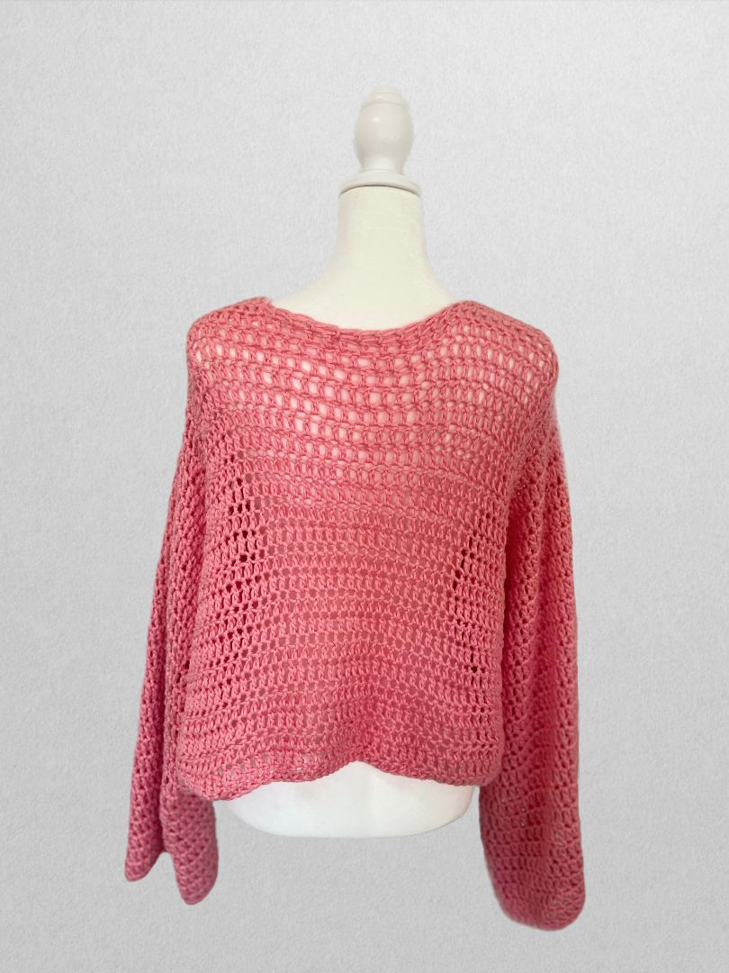 Recycled Threads Handmade Crochet Bralette and Cardi Set