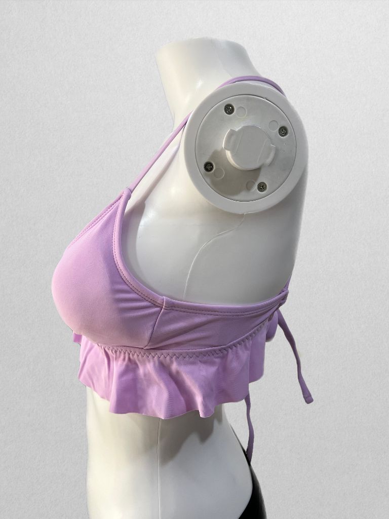 Xhilaration Lavender Ruffled Bikini Swim Top (S)