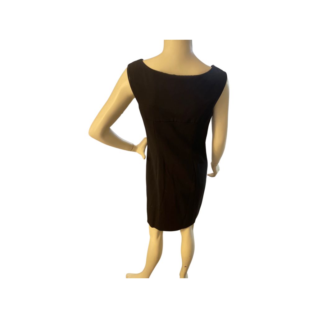 Ann Taylor Black Sleeveless Sheath Dress