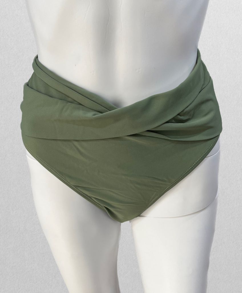 Shekini Green Bikini Wrap Swim Bottom