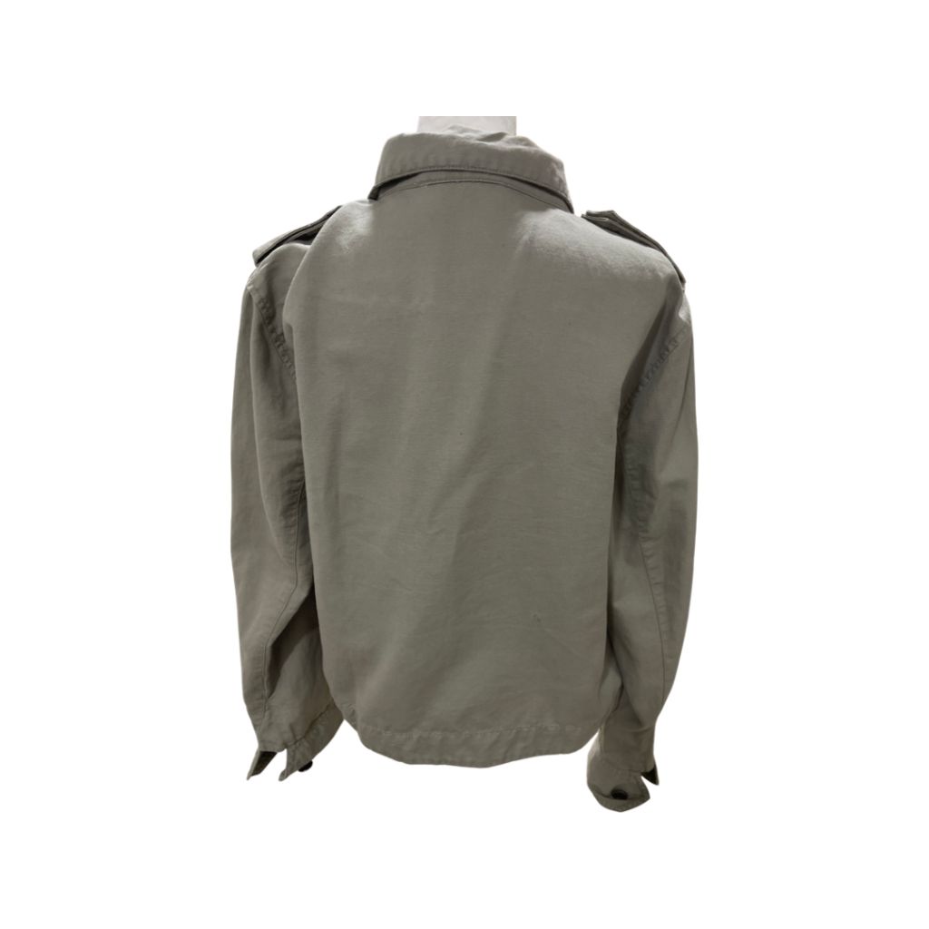 Two by Vince Camuto Green Linen Utility Jacket, Large