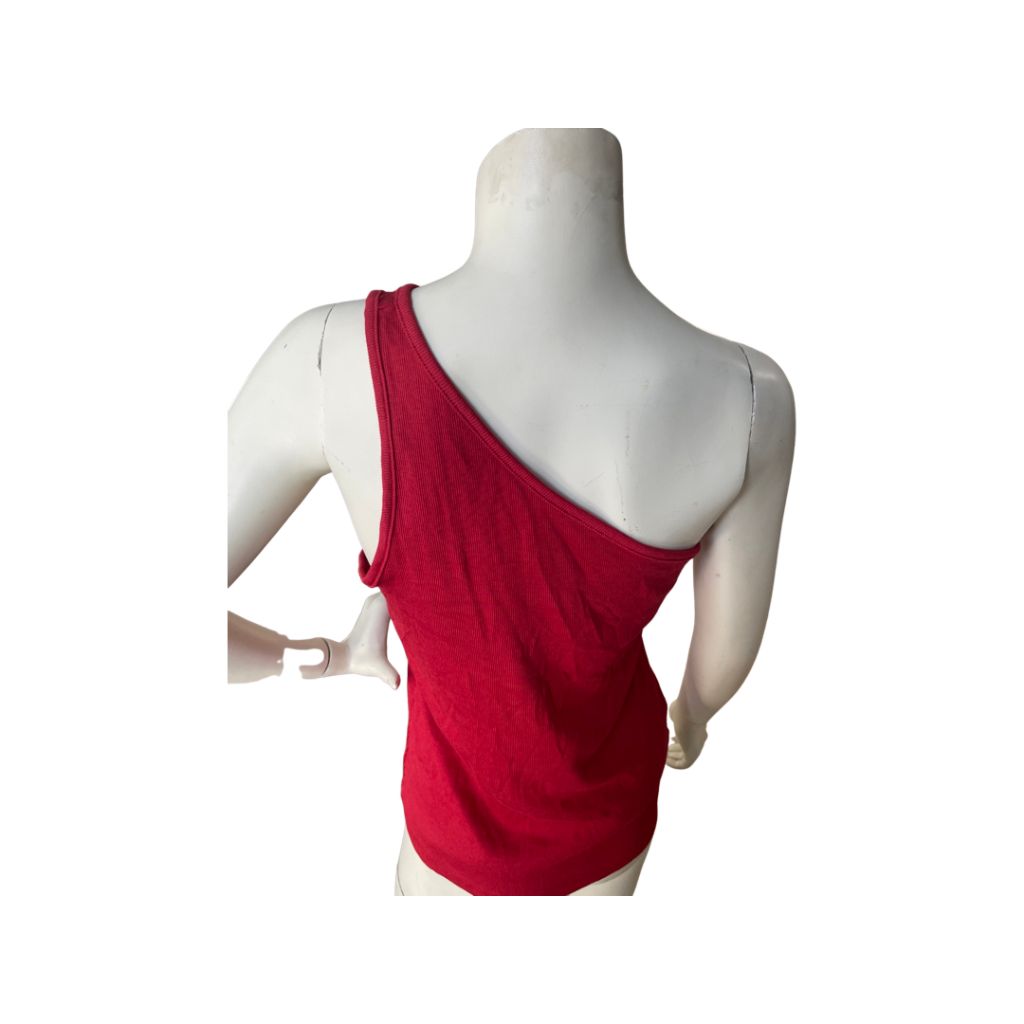 A New Day Red One-Shoulder Tank