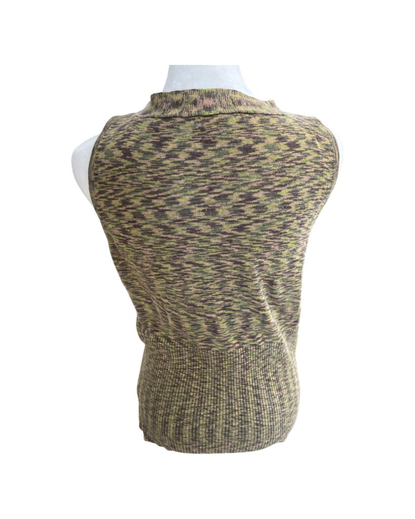 Pink Twill Green Multicolor Sweater Tank