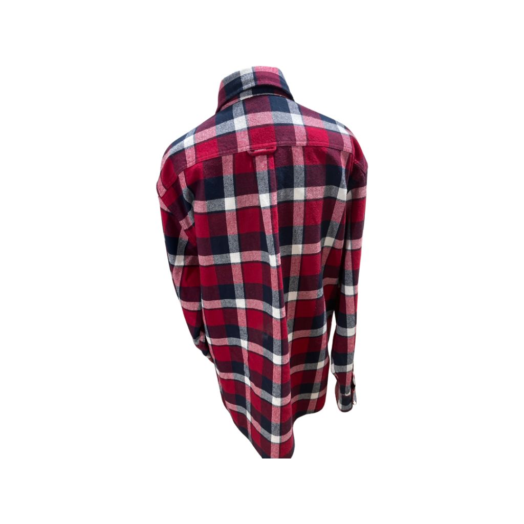 Jachs Red, White, and Black Flannel Shirt