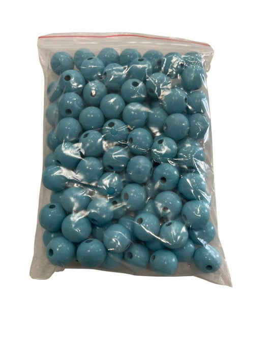 100 16mm Beads - Blue