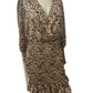 ASOS Design Leopard Mini Dress with Long Puff Sleeves