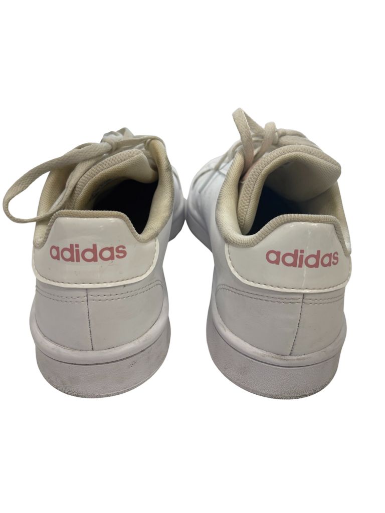 Adidas White/Pink Lace Up Sneaker