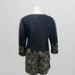 Alfani Black Floral Button-Up Jacket