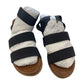 Amazon Essentials Black Strappy Elastic Sandals
