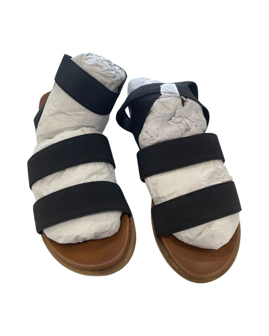 Amazon Essentials Black Strappy Elastic Sandals