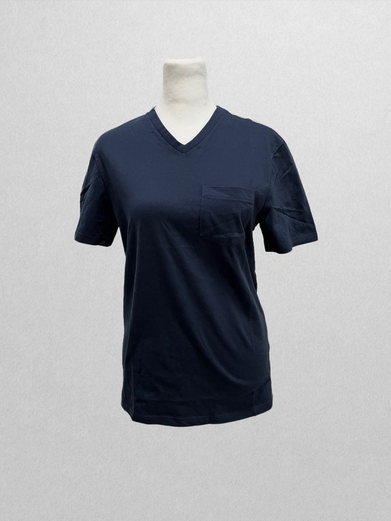 Amazon Essentials Dark Blue Slim Fit V Neck Pocket Tee