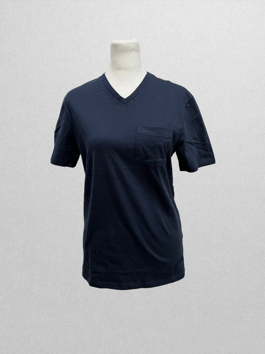 Amazon Essentials Dark Blue Slim Fit V Neck Pocket Tee