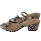 Amazon Essentials Beige Faux Snakeskin Heels