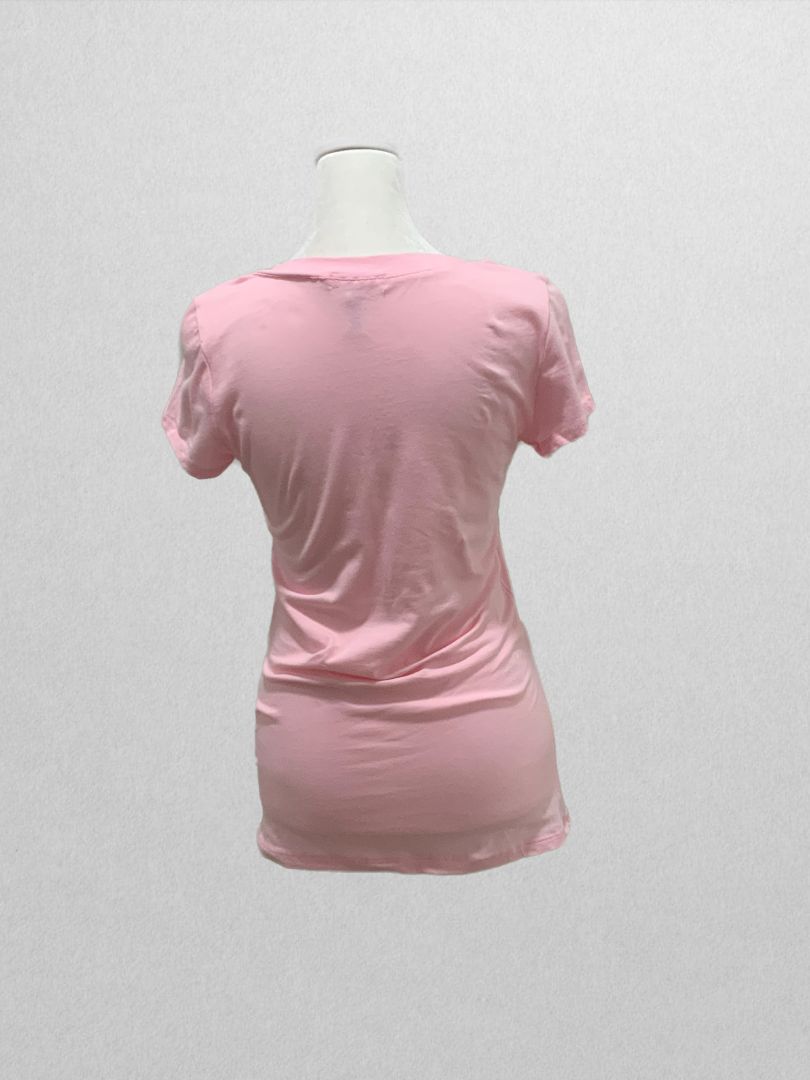 Ambiance Apparel Pink V-Neck Tee