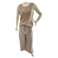 Ann Taylor Loft Petite High Waisted Button Up Beige Pants Pants