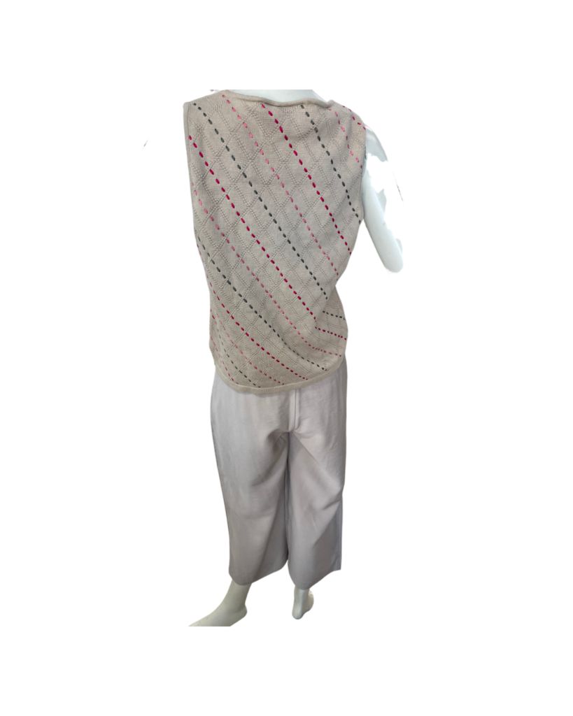 Ann Taylor Loft Petite High Waisted Button Up Beige Pants Pants