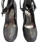 Anne Michelle Multicolor Metallic Platform Heels