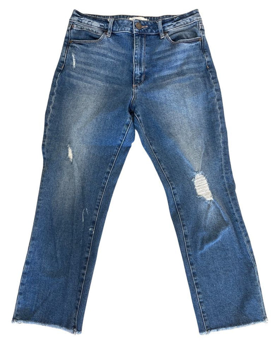Articles of Society Blue Jeans 27 Straight Leg with Frayed Hem