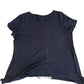 B.L.E.U. Black Patterned Tee