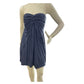 BCBGMAXAZARIA Navy Strapless Mini Dress