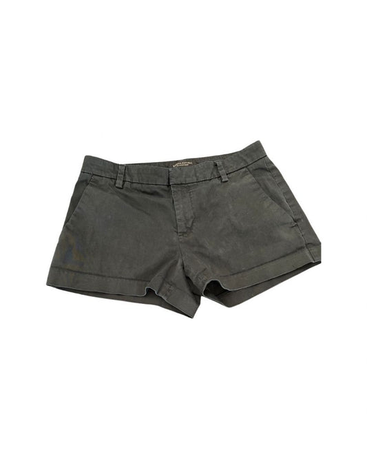 Banana Republic Black Flat Front Button Shorts