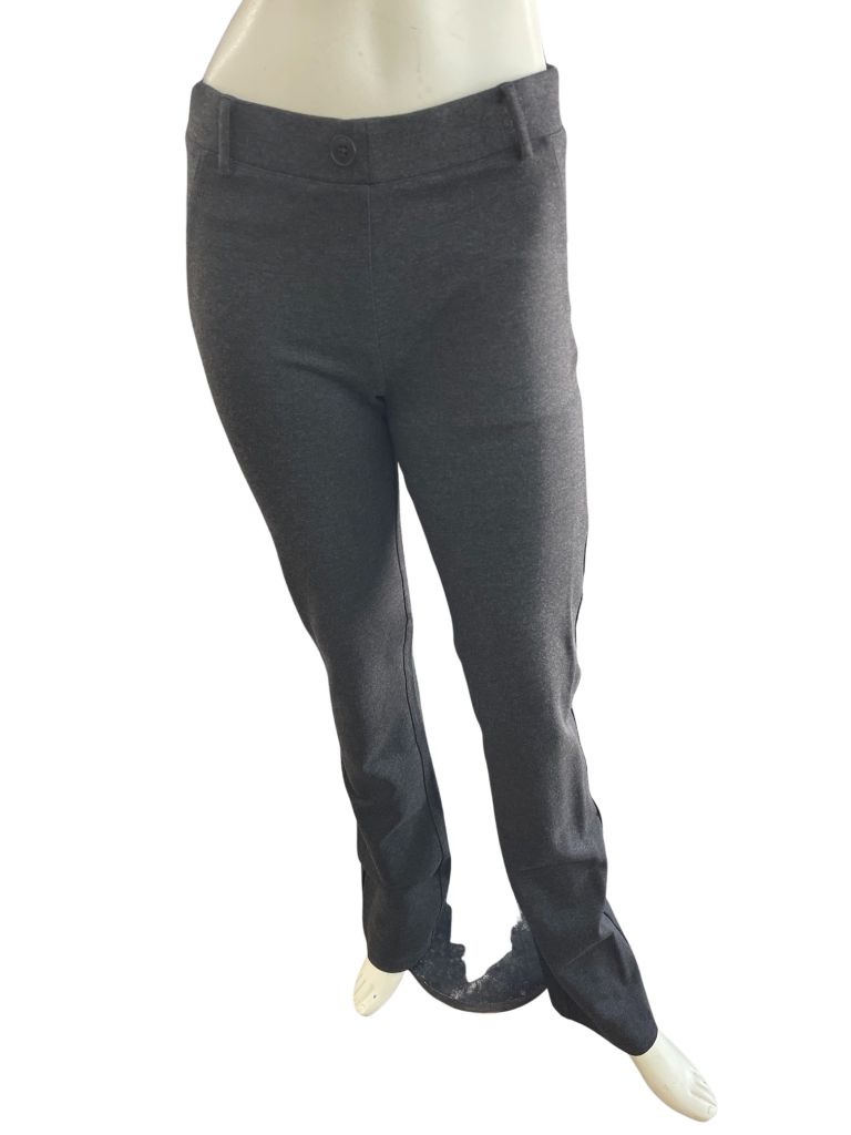 Betabrand Grey Dress Yoga Boot Cut Pants