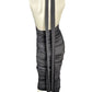 Black Bodycon Halter Ruched Maxi Dress