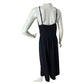 Black Halter Neck Linen Blend Jumpsuit