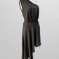 Black One-Shoulder High-Low Asymmetrical Dress
