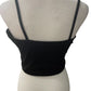 Black Spaghetti Strap Crop Tank