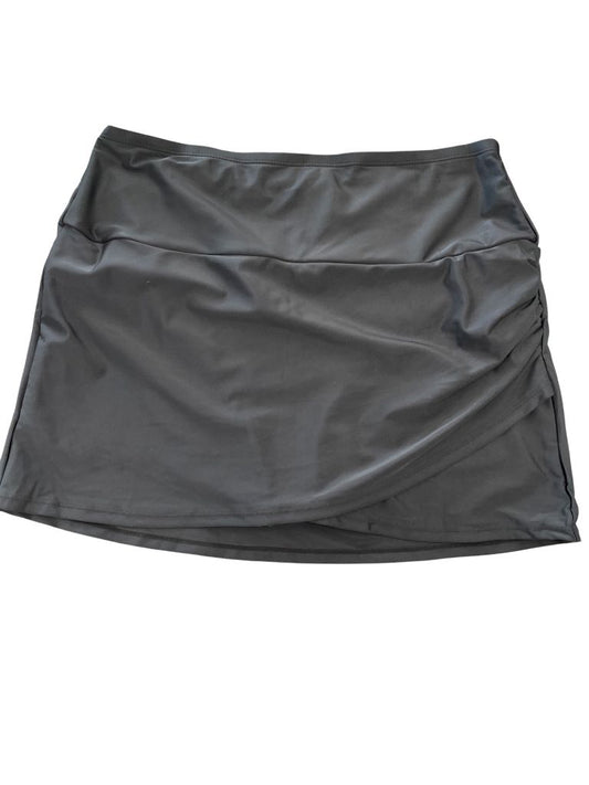 Black Swim Skirt Bottom (L)