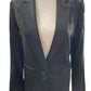 Body By Victoria Black Satin Blazer