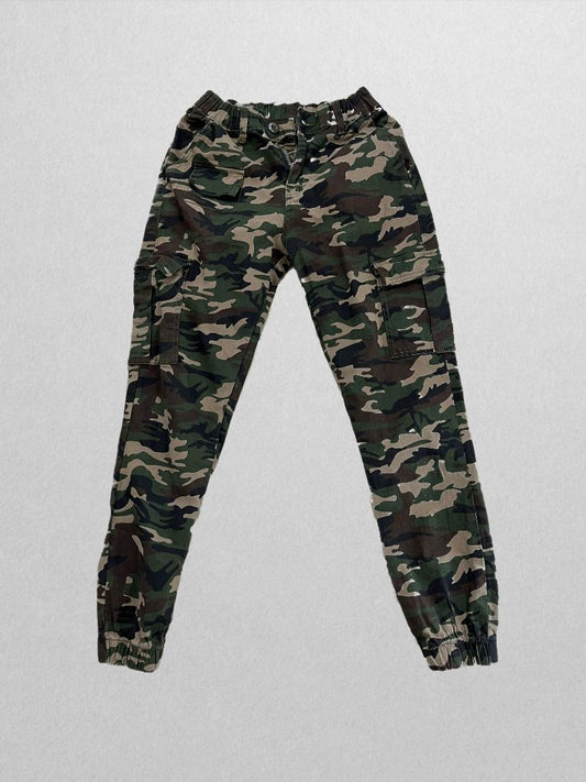 Dark Green Camo Jogger Pants (S)