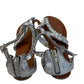 Candie's Silver Embellished Zip Back Sandals