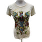 Christian Audigier Vintage Ivory Short Sleeve Graphic Tee