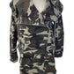 Cookie Couture Hooded Camouflage Zip Front Anorak Jacket