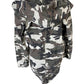 Cookie Couture Hooded Camouflage Zip Front Anorak Jacket