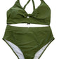 Daci Olive Swim Two-Piece with High Waist