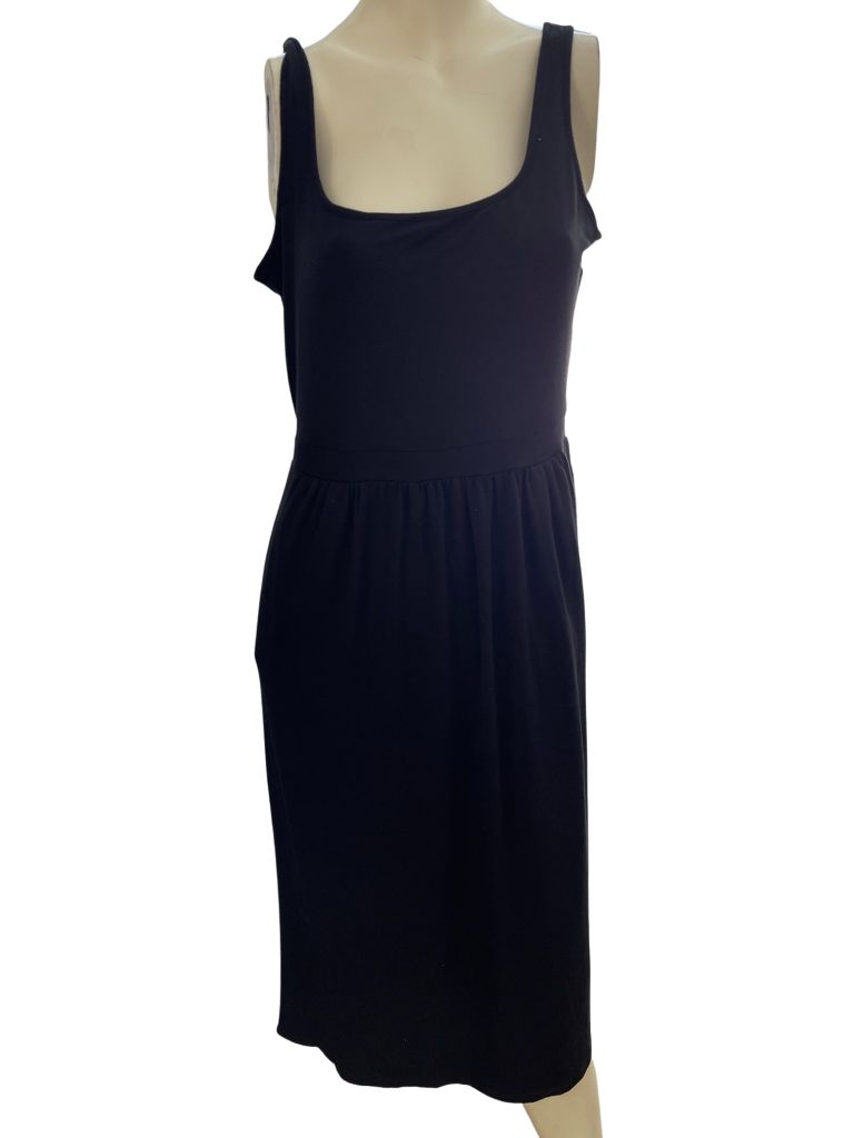 Daily Ritual Black Sleeveless Midi Dress