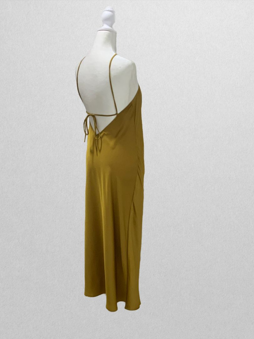 Daily Ritual Yellow Georgette Dress