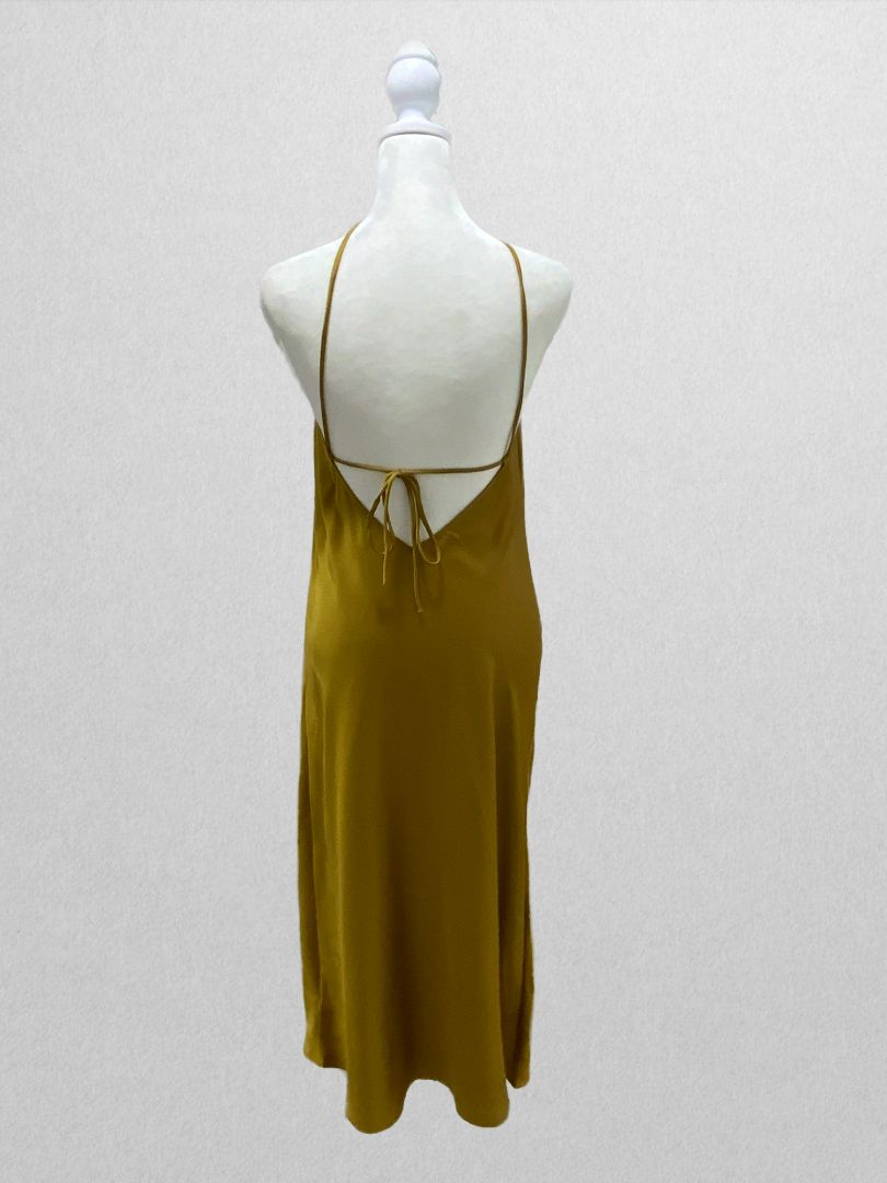 Daily Ritual Yellow Georgette Dress