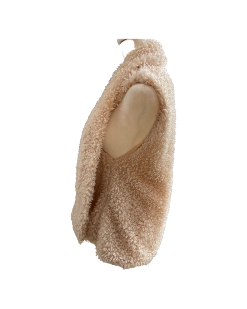 Dainty Hooligan Cream Shaggy Vest