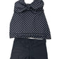 Danify Black/White Polka Dot Tankini Swim Two-Piece