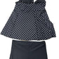 Danify Black/White Polka Dot Tankini Swim Two-Piece