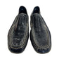 Donald Pliner Sport Black Perforated Slip On Loafers