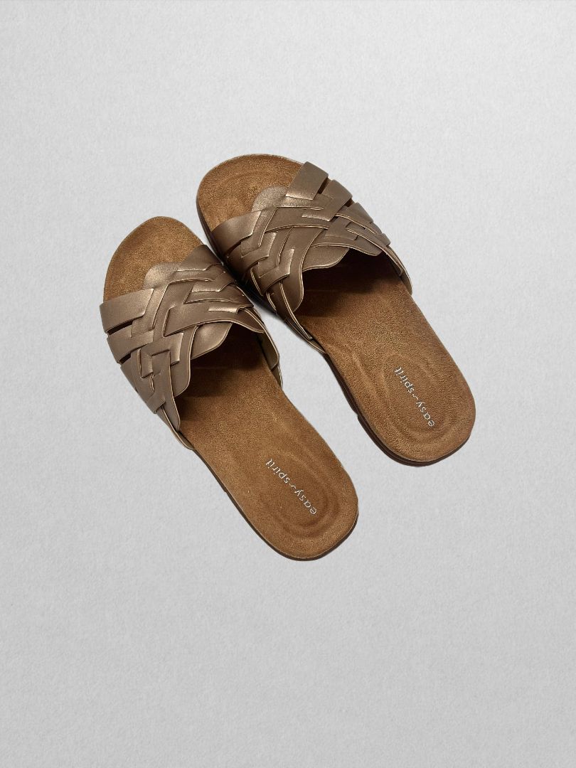 Easy Spirit Bronze Braided Sandal